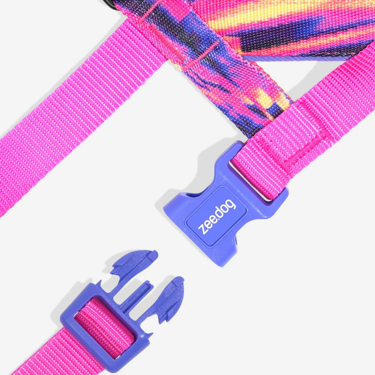 Zee.Dog Pettorina Norvegese Softer-Walk per Cani Error #500 Linea Glitch