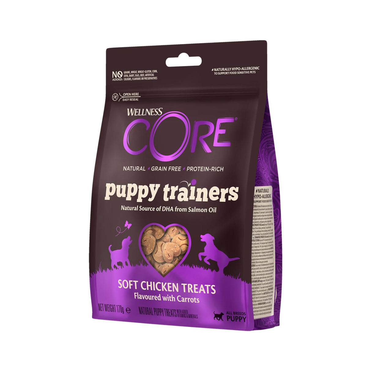 Wellness Core Training Treats Puppy Premi Addestramento per Cuccioli con Pollo con Carote 170 gr
