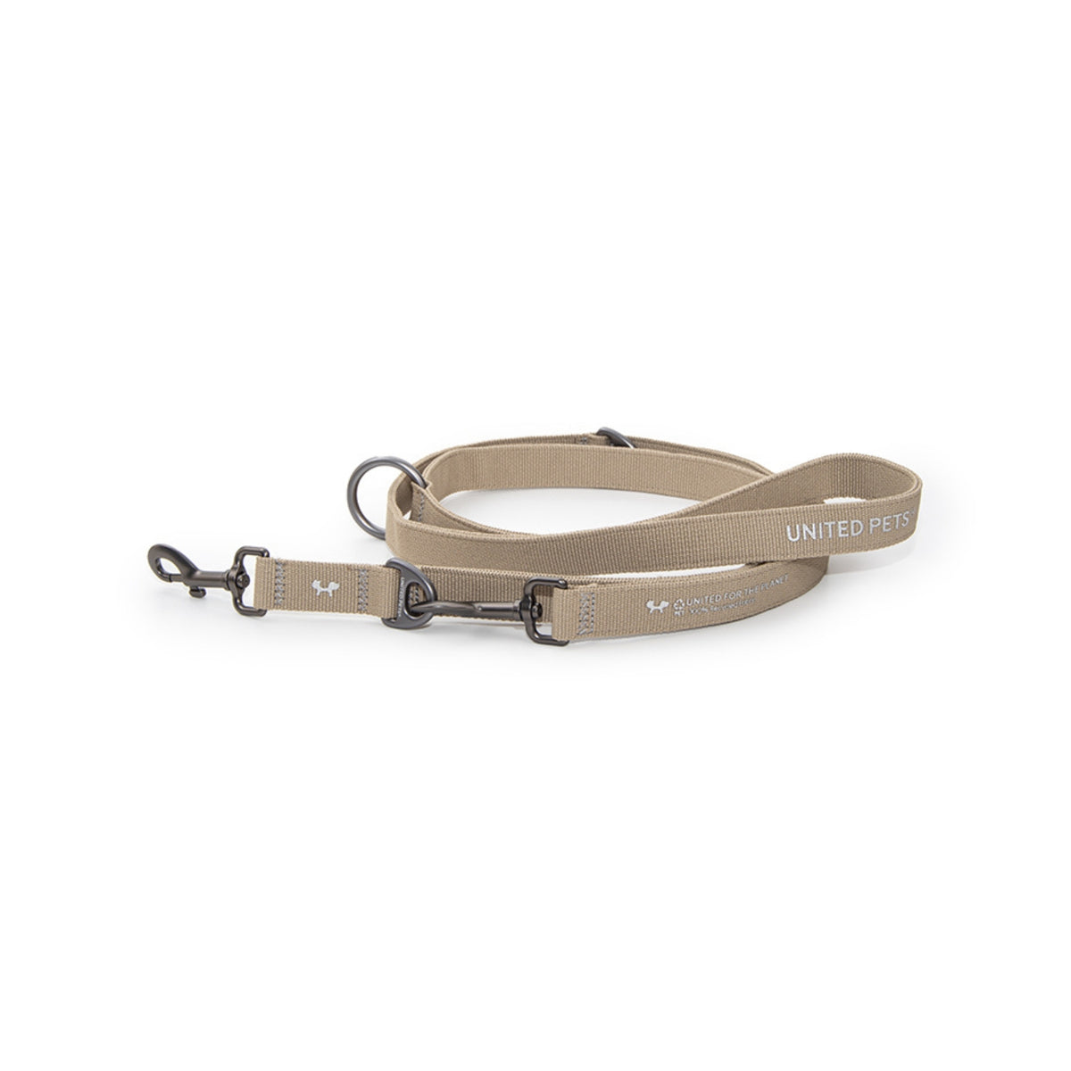 United Pets Guinzaglio Eco Multifunzione per Cani Linea CityLife Beige