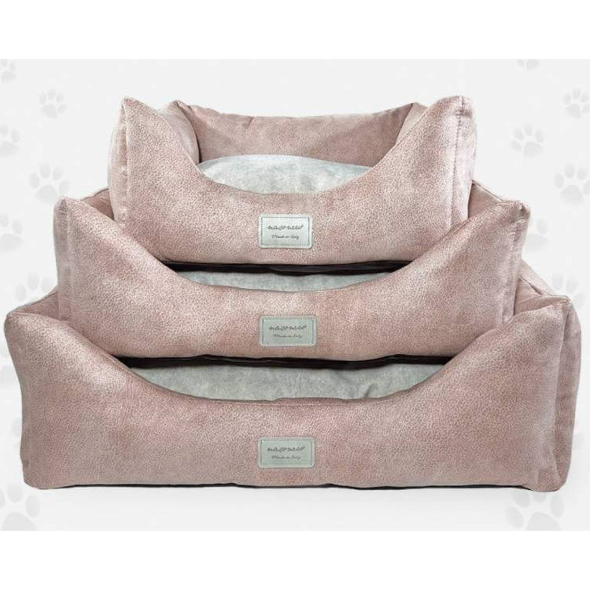 Nasonero Divano per Cani Completamente Sfoderabile Nice Rosa Antico