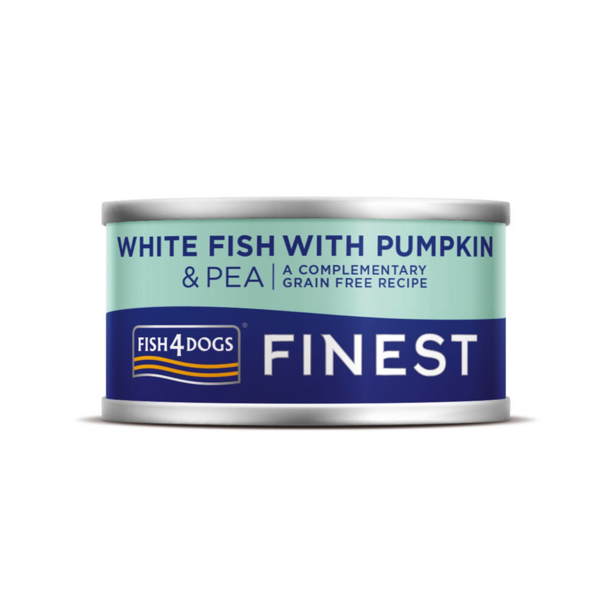 Fish4Dogs Finest Alimento Umido per Cani Pesce Bianco con Zucca e Piselli