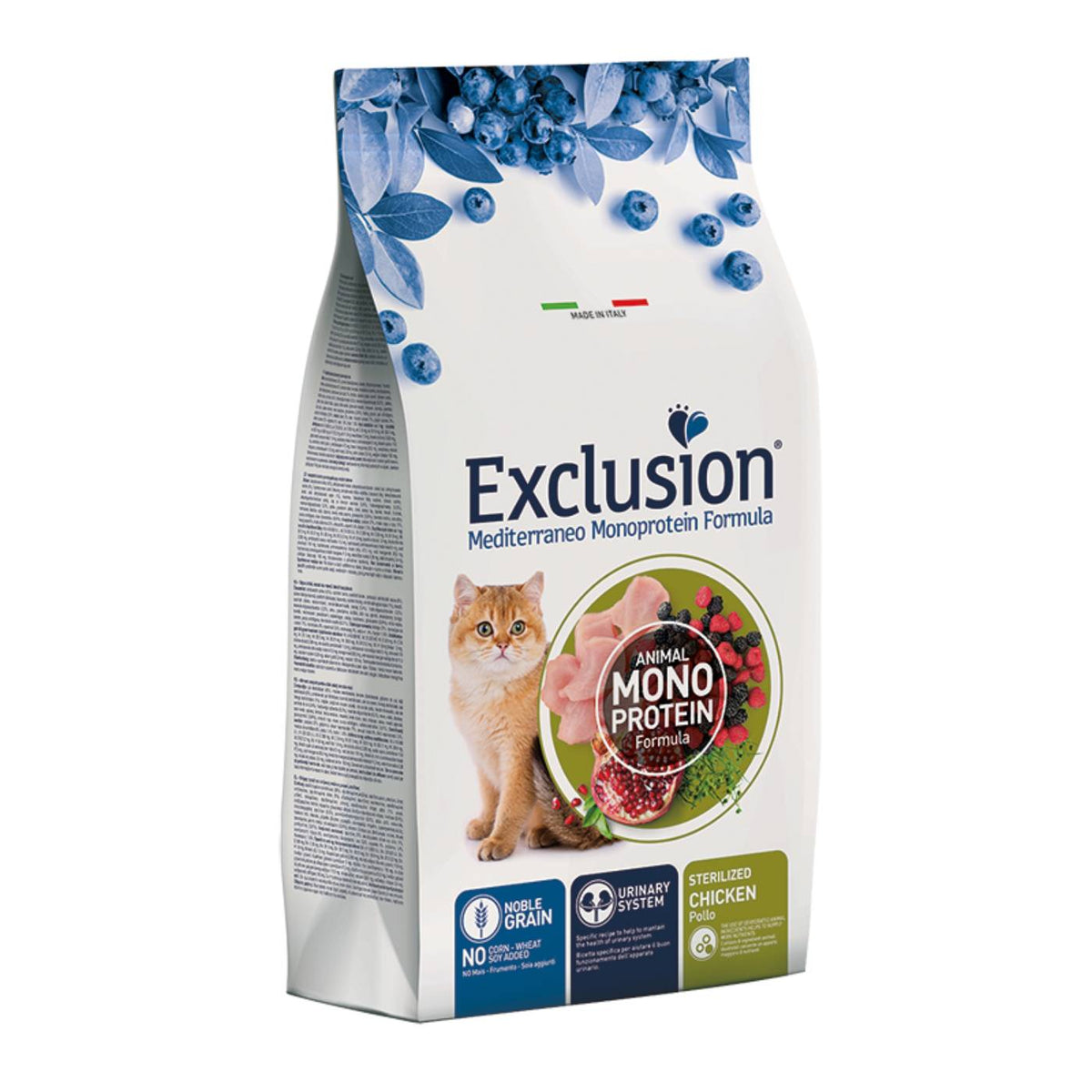 Exclusion Mediterraneo Cat Sterilized Pollo per Gatti Sterilizzati 1,5 Kg
