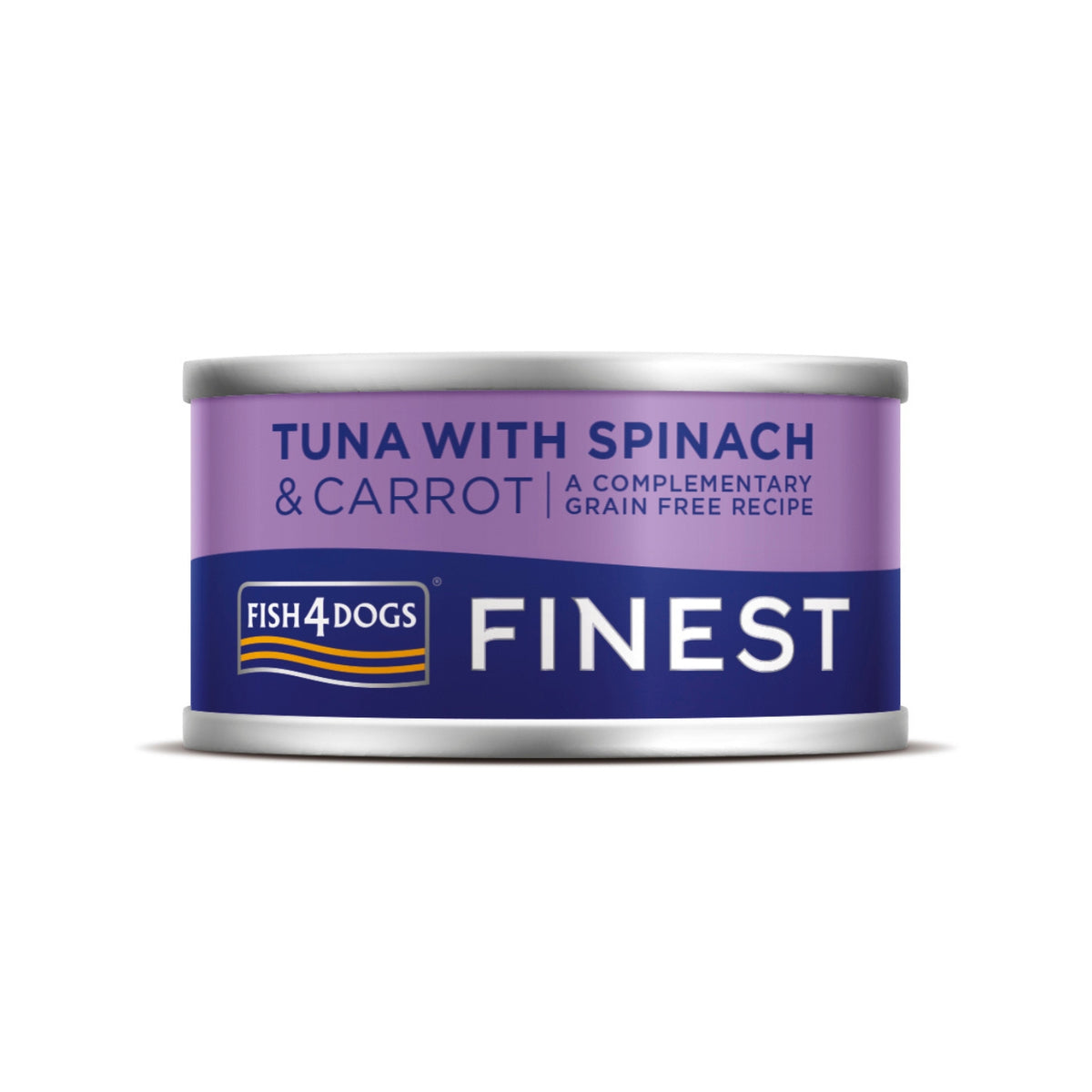 Fish4Dogs Finest Alimento Umido per Cani Tonno con Carote e Spinaci 85 g