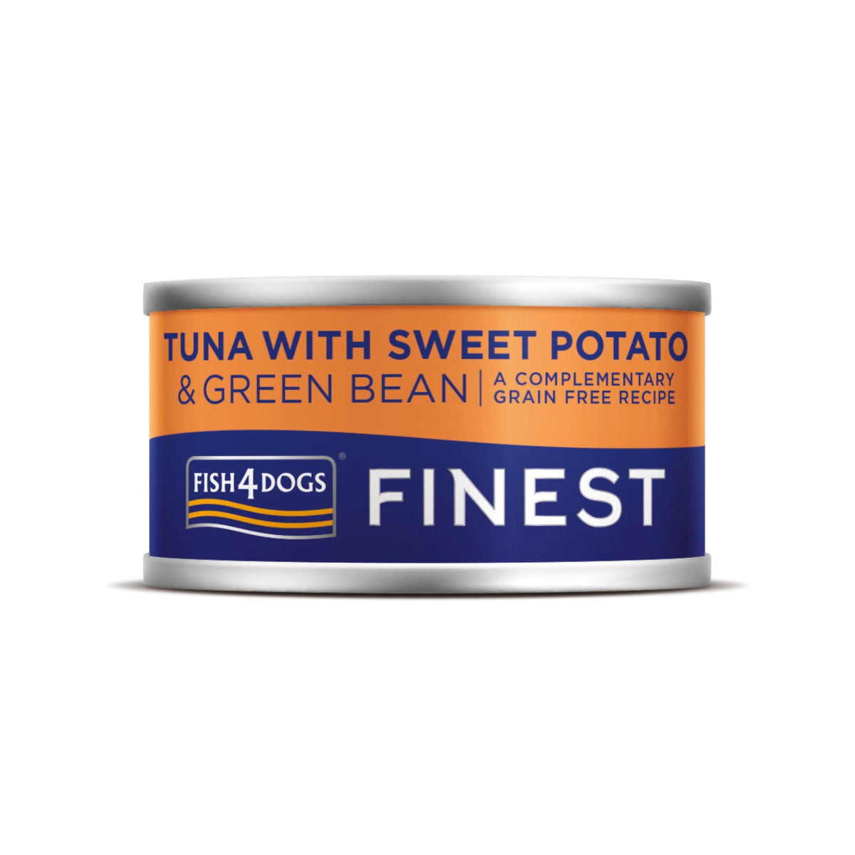 Fish4Dogs Finest Alimento Umido per Cani Tonno con Patata Dolce e fagioli Verdi 85 g