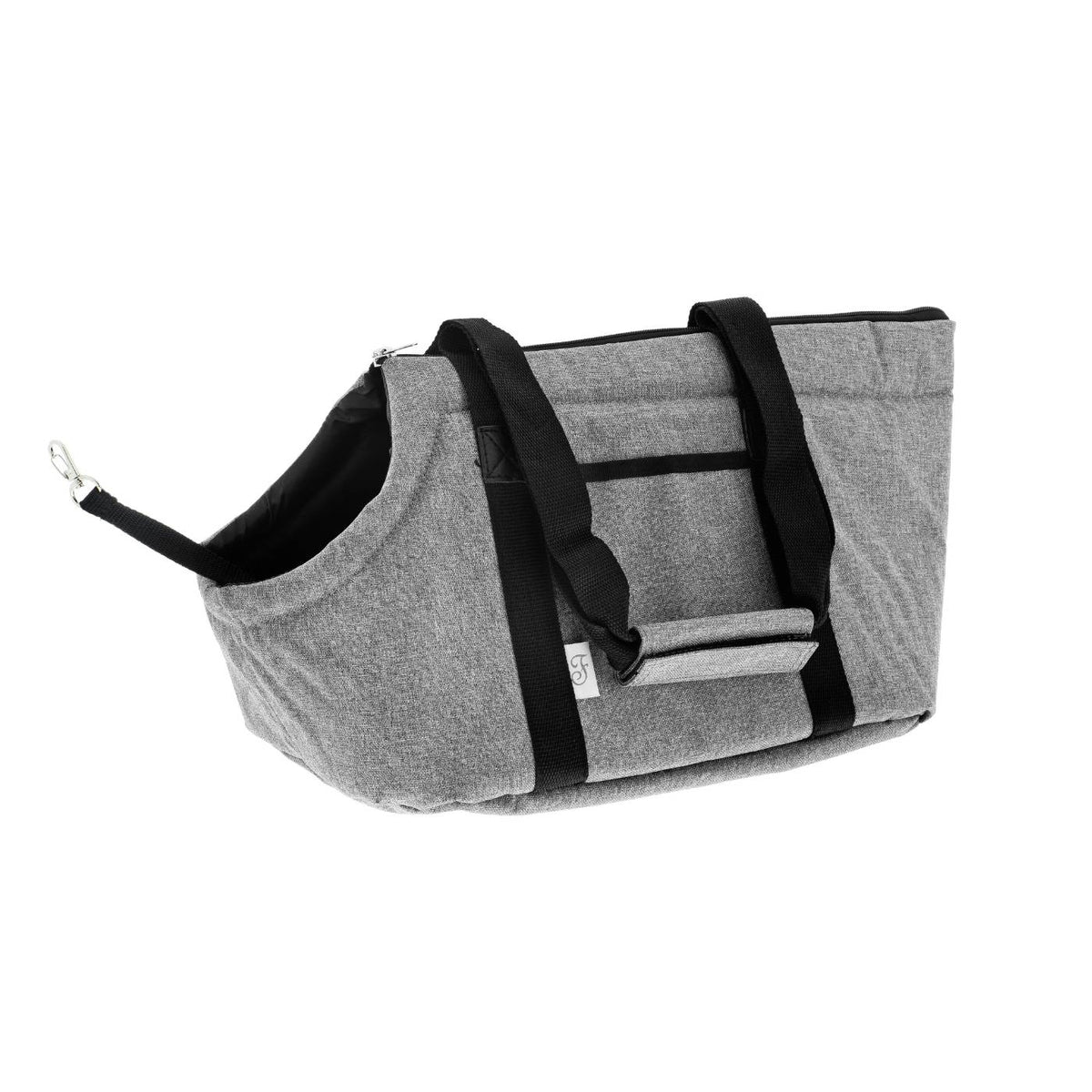 Ferribiella Borsa Trasportino per Cani Mondo Grigia 38 x 25 x 25 cm