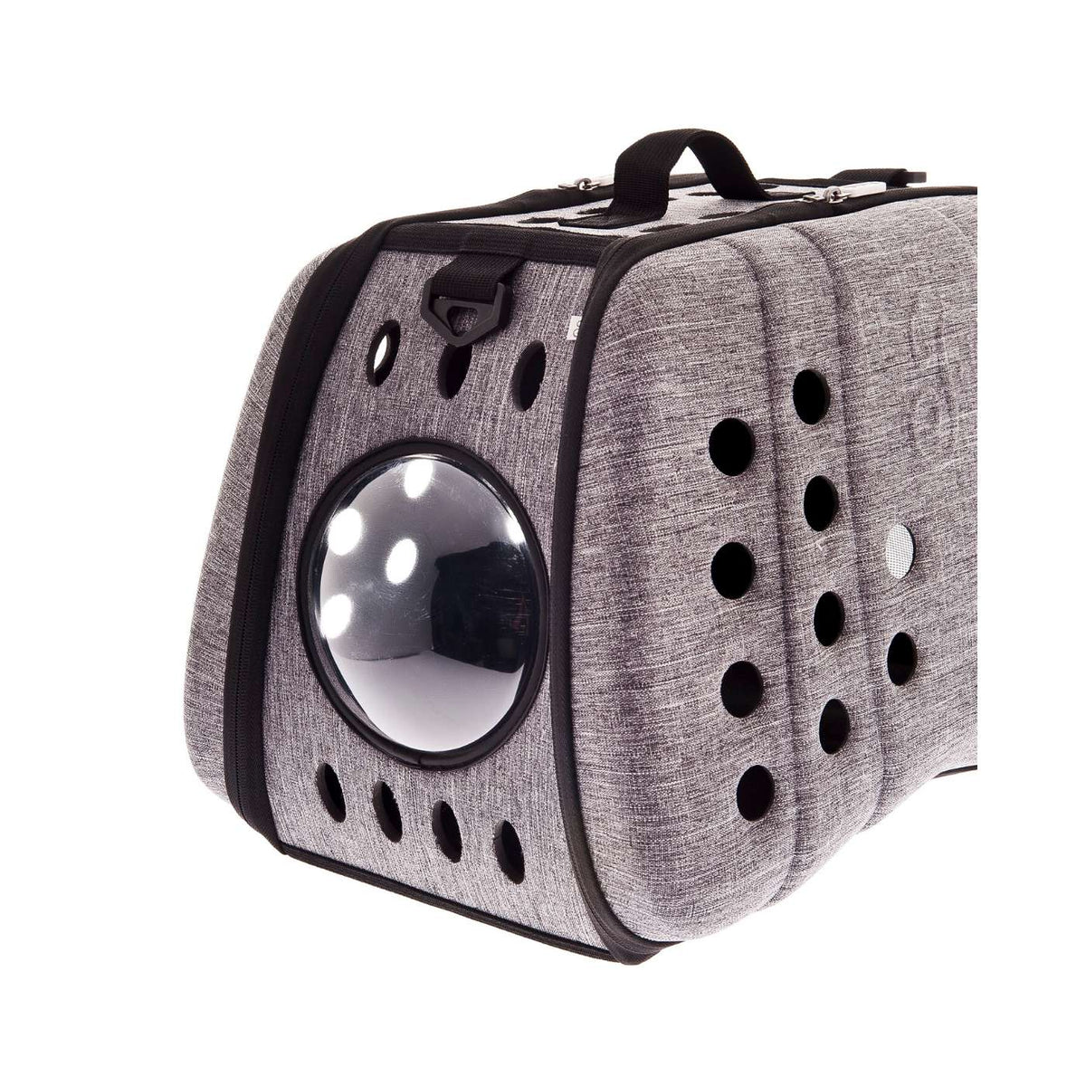 Ferribiella Borsa Trasportino per Cani Supreme Eva Grigia 43 x 30 x 33 cm