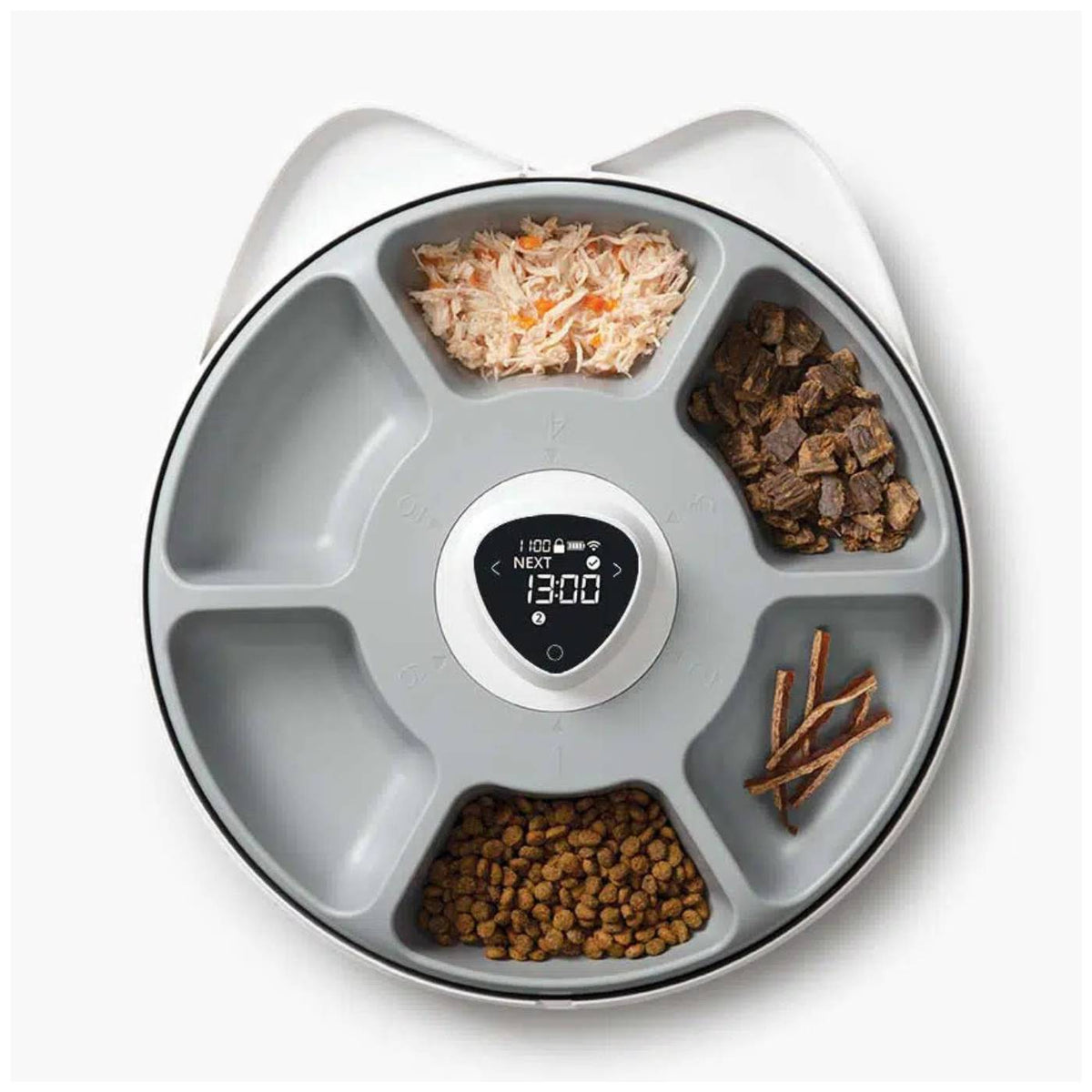 Catit Distributore Automatico Cibo per Gatti Pixi Smart Feeder 6 Pasti