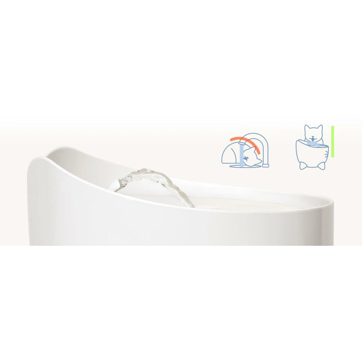 Catit Fontana Automatica per Gatti Pixi Bianca 2,5 L