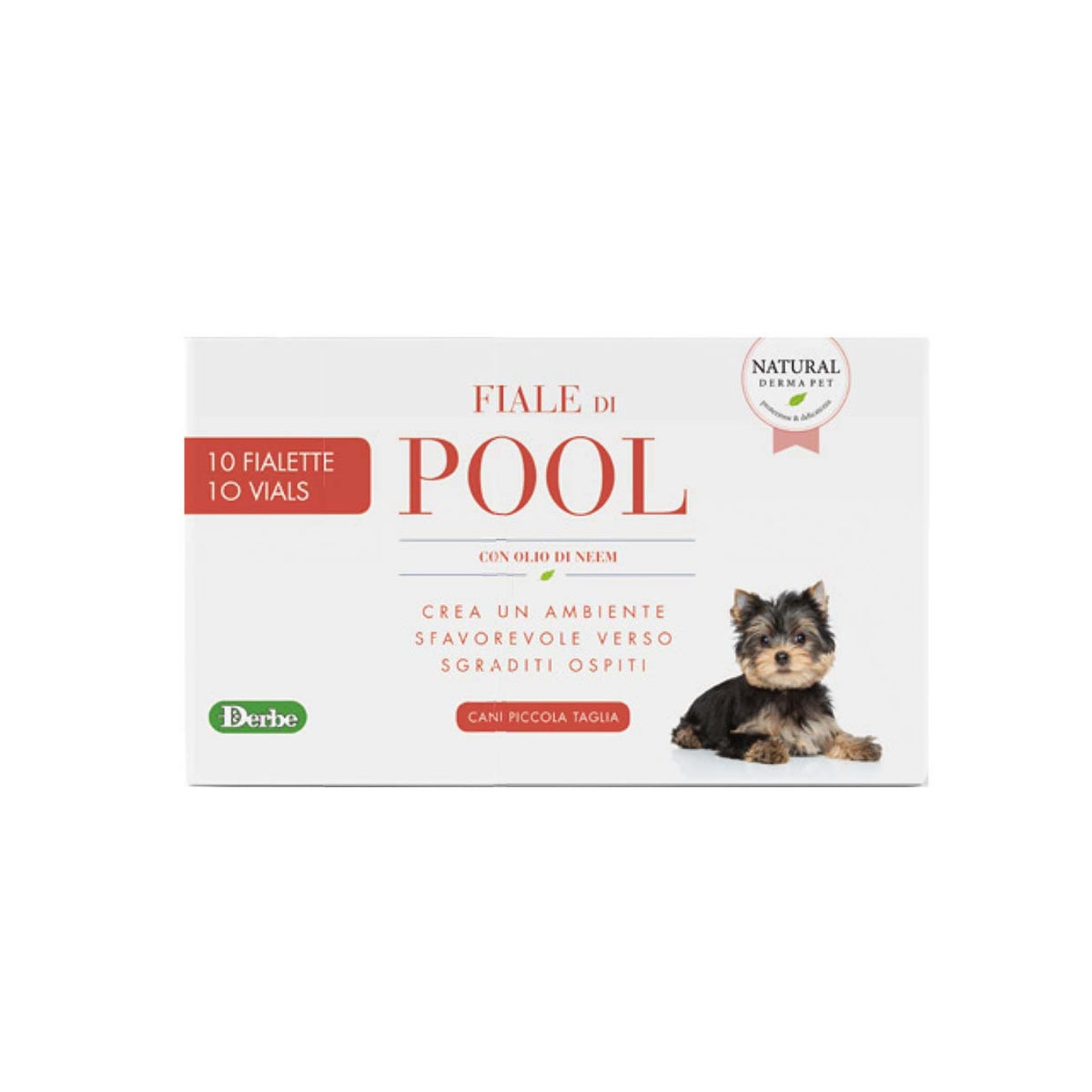Natural Derma Pet by Derbe Fiale di Pool Antiparassitario Naturale per Cani di Piccola Taglia