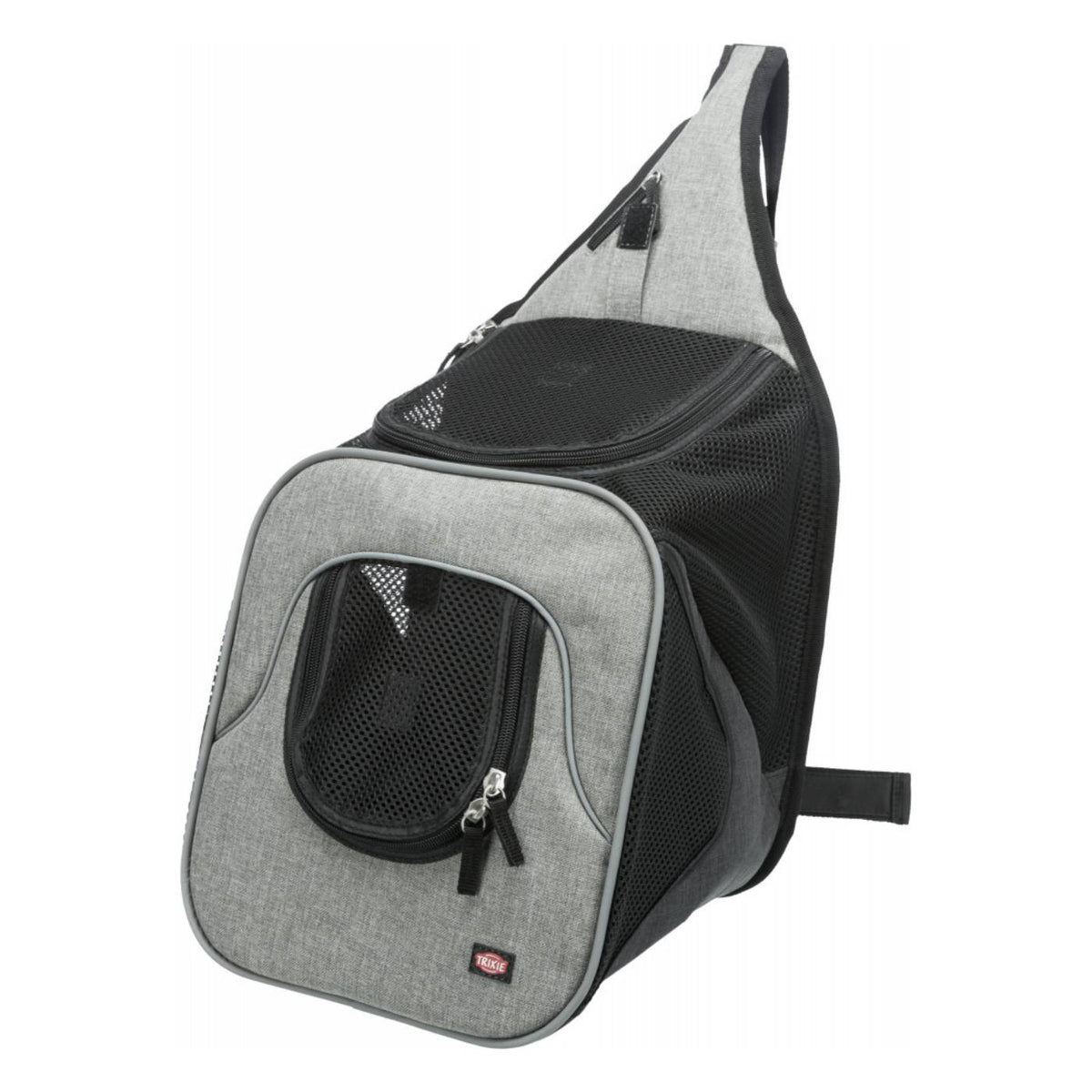 Trixie Borsa Frontale Tracolla per Cani Max 10 Kg di Peso Savina Nero/Grigio