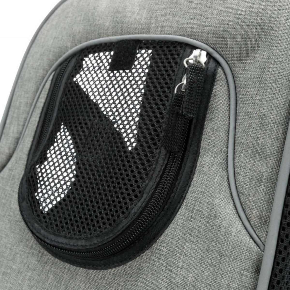 Trixie Borsa Frontale Tracolla per Cani Max 10 Kg di Peso Savina Nero/Grigio