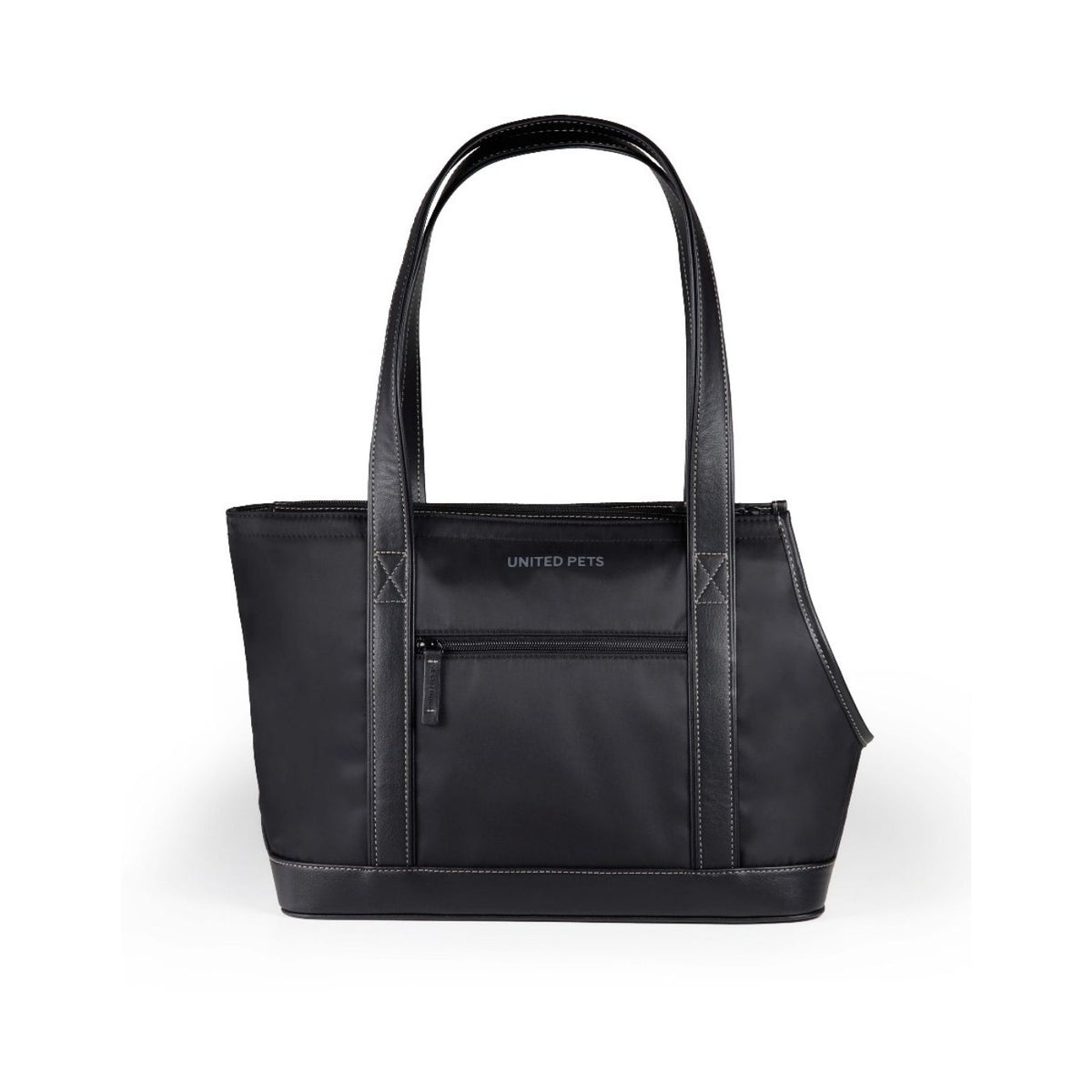 United Pets Borsa Trasportino per Cani UP Bag Nera con Fodera Azzurra