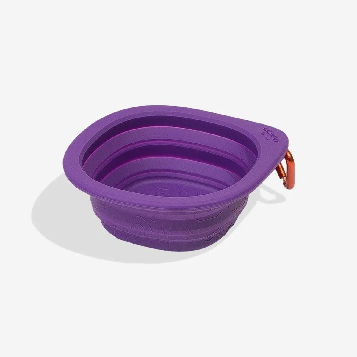 Zee.Dog Ciotola da Viaggio Pieghevole per Cani in Silicone Go Bowl 600 ml Viola
