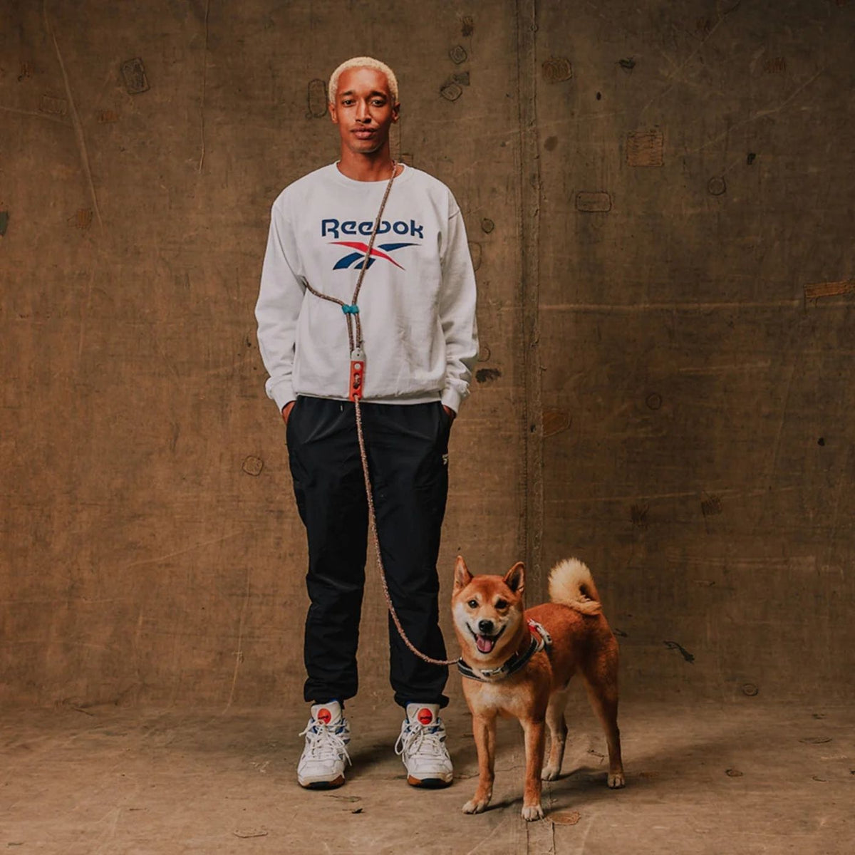 Zee.Dog Guinzaglio per Cani Mani Libere Reebok Suede