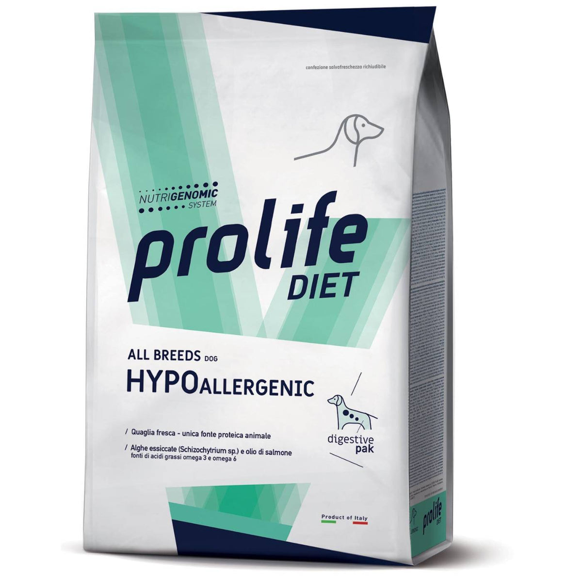 Prolife Diet Dog Hypoallergenic Quaglia All Breeds per Cani