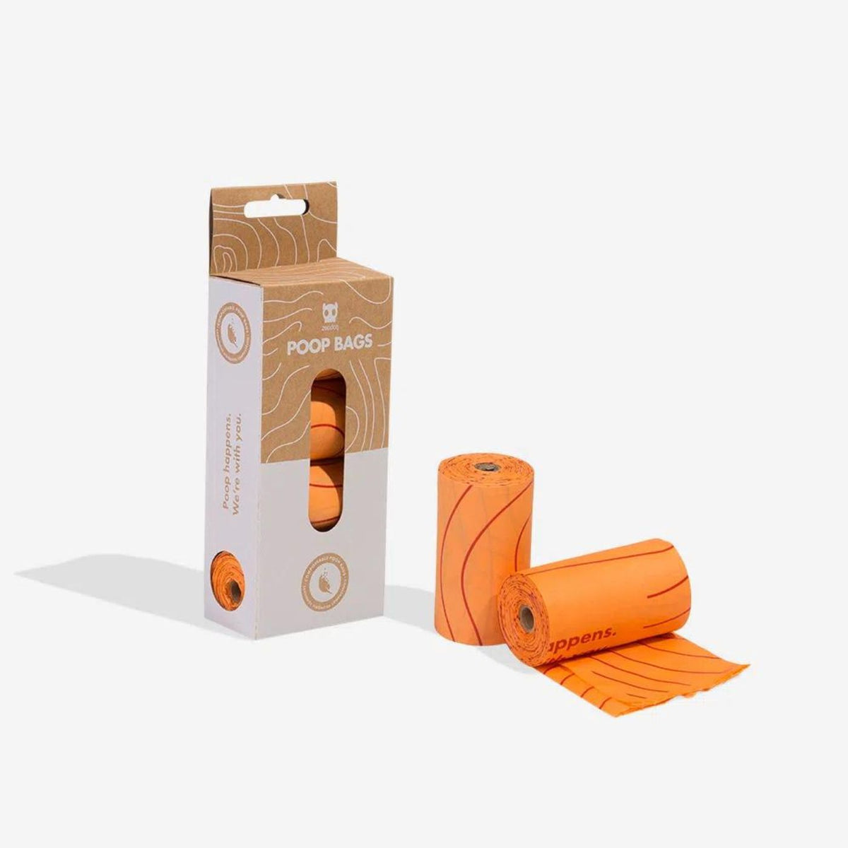 Zee.Dog Sacchetti Igienici Compostabili Poop Bag Refill Box 4 Rotoli