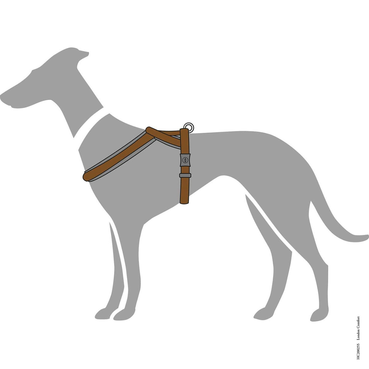 PROMO FINE SERIE !!! Hunter Pettorina per Cani London Comfort Marrone