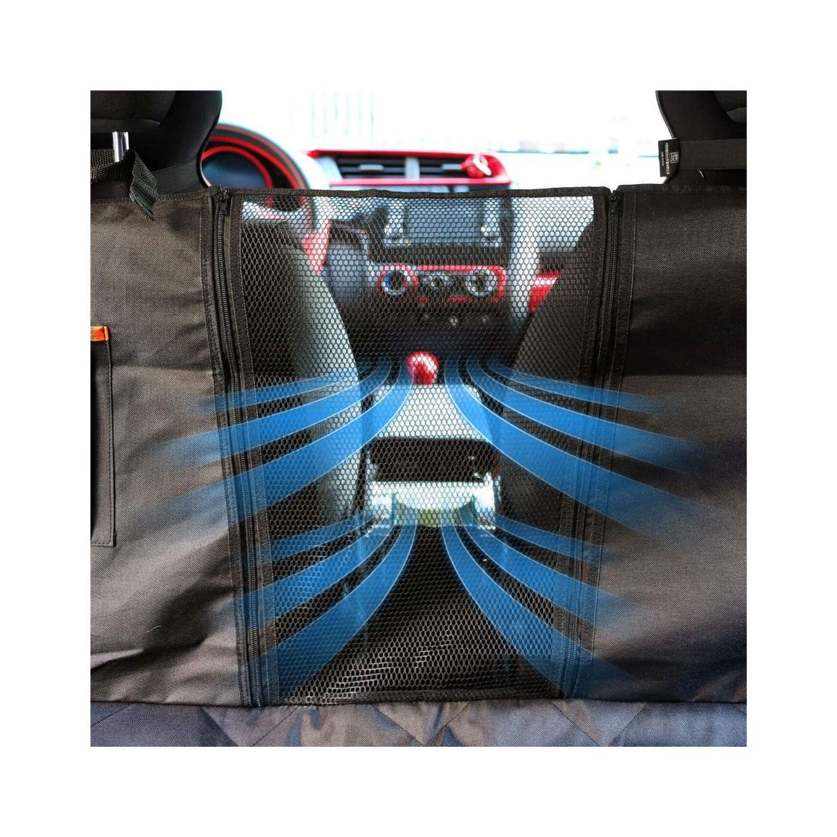 ZSTOP-Copri Sedili Posteriori Auto Nero 147 x 137 cm