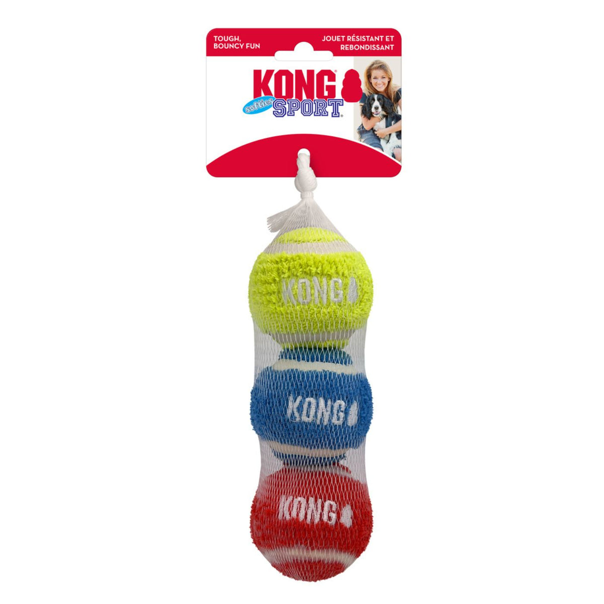 Kong Gioco per Cani Sport Softies Balls 3 pz M
